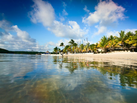 Plages ensoleillées de l'île Maurice