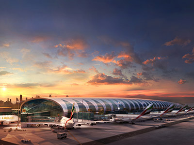 Terminal 3 de l'aéroport de Dubaï dédié à la flotte Emirates