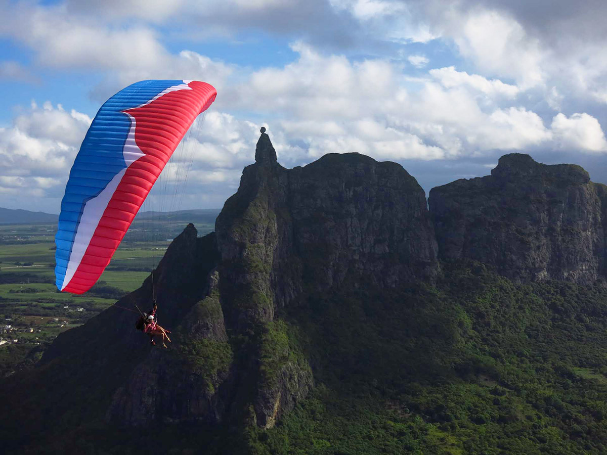 Parapente à l'île Maurice