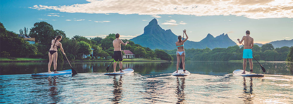 stand up paddle au Tamarina à l'île Maurice