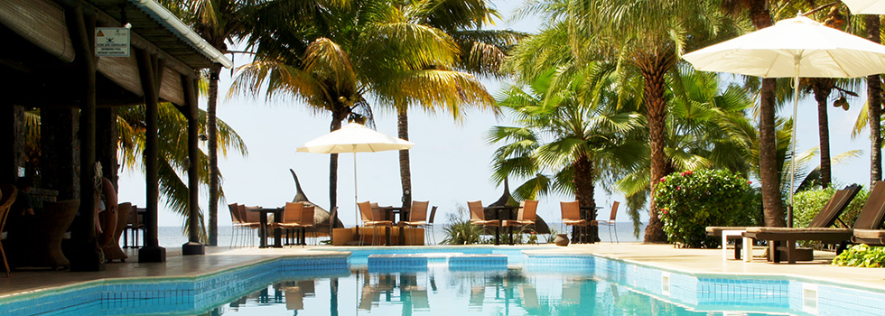 île Maurice : piscine de l'hôtel Les Cocotiers