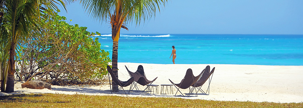 Accès plage - villa du Dinarobin - Ile Maurice