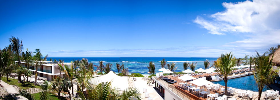 Vue de l'hôtel Poste Lafayette Resort and Spa à l'île Maurice 