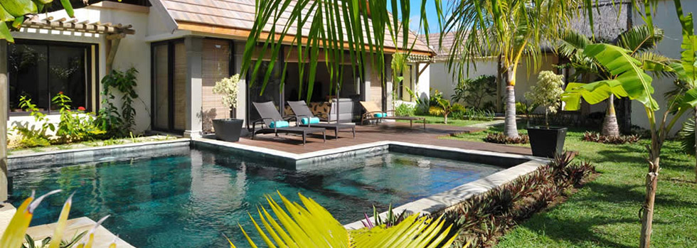 piscine de la villas oasis à l'île Maurice