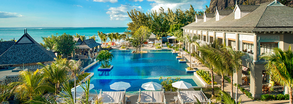 Piscine de l'hôtel JW Marriott Mauritius Resort