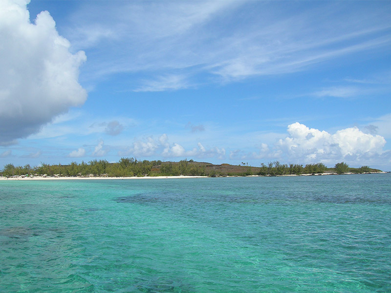 vue de l'île Plate au nord de l'ile maurice