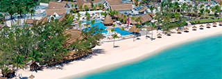 Vue aérienne de l'Ambre Resort & Spa