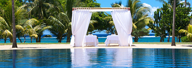 Piscine de l'hôtel Le Tamassa