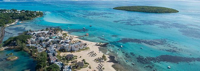 Vue aérienne du Preskil Island Resort
