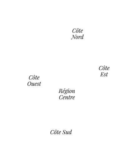 Carte météo par régions de l'île Maurice